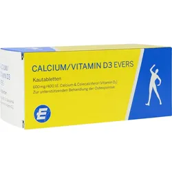 CALCIUM/VITAMIN D3 EVERS 100 St Kautabletten