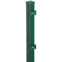 Floraworld Zaunpfosten 4 x 4 x 240 cm Grün/Stahl