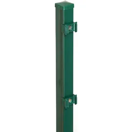 Floraworld Zaunpfosten 4 x 4 x 240 cm Grün/Stahl