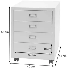 MCW Rollcontainer 55 x 40 x 41 cm grau