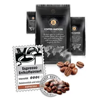 Kaffee ESPRESSO entkoffeiniert von Coffee-Nation, 500g Bohnen
