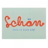 räder Kordelkarte Schön, DASS es Dich gibt