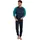 LE JOGGER le jogger® Pyjama »Schlafanzug für Herren im Doppelpack«, (Packung, 4 tlg., 2 Stück), in langer Form mit aufgesetzten Streifen le jogger® grün, marine