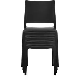 hjh living Gartenstuhl T37 V 47 x 50 x 80 cm schwarz