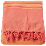 Homescapes Tagesdecke Morocco, Terracotta Gestreift, 150 x 200 cm,