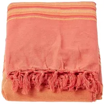 Homescapes Tagesdecke Morocco, Terracotta Gestreift, 150 x 200 cm,