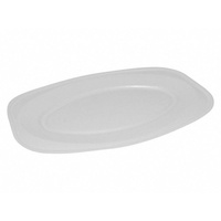 1-PACK 4x Servierteller Party-Platte oval weiß  55 x 36 cm Größe XL