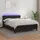 vidaXL Boxspringbett mit Matratze & LED Schwarz 140x200 cm Kunstleder