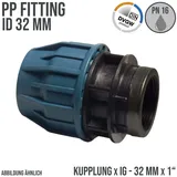 Jason Klemmkupplung 32 mm x 1 Zoll frostsicher