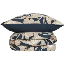 SCHIESSER Bettwäscheset Artistic - Baumwollsatin - 2-teilig - 135 x 200 cm, - Dunkelblau