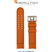 Hamilton Silikon/Kautschuk Khaki Aviation Band-set Kautschuk-orange-22/22 H691.766.100 - orange