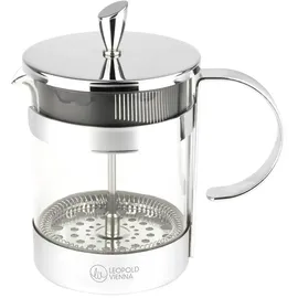 Leopold Vienna Luxe Kaffee & Teebereiter 5 Tassen transparent/silber