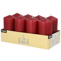 PAPSTAR Stumpenkerzen 10 cm bordeaux