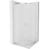 Mexen Rio Halbrunde Duschkabine 90 x 90 cm, Frost, Chrom - 863-090-090-01-30