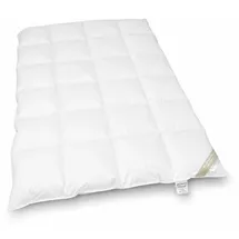 Betten Hofmann Canada Kassetten Daunenbett 4x6 155x220 1200 g Daunendecke 100% neue Daunen - Weiß