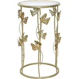 Hofmann Living And More Beistelltisch goldfarben (goldfarben, transparent) Beistelltische