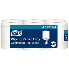 TORK Putztuchrollen Advanced M2 1-lagig weiß, 771 Blätter, 6 Rollen