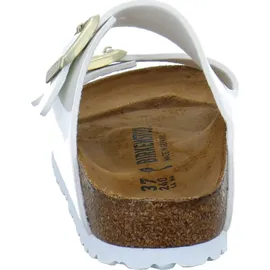 Birkenstock Arizona Birko-Flor Lack schmal patent white 37