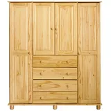 Möbilia Drehtürenschrank 156 x 177 x 52 cm Beige