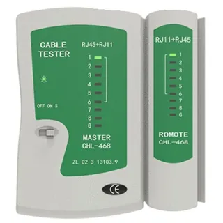 Bolwins Q41C Patch Kabel Tester für RJ45 CAT6 RJ12 LAN DSL Netzwerk Testgerät Netzwerk-Adapter RJ11, RJ45 zu RJ11, RJ12, RJ45, Netzwerk-Kabeltester mit Auto-Scan & manuellem Modus grün