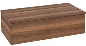 V&B Sideboard ohne Frontstruktur Antao 100x26,8x50cm, WBP-farbe hon. Oa, w. wal