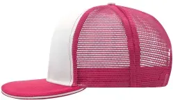 myrtle® beach Pro Trucker-Cap Mesh 6 Panel MB6635, white/magenta 1 Stück, Farbe: white/magenta