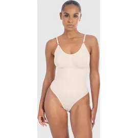 SMILODOX Damen Shapewear String Bodysuit Nysa Nude beige XS