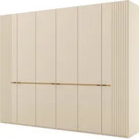 Musterring Drehtürenschrank MUSTERRING "Isabelle", beige (champagner, dekor), B:295,2cm H:236cm