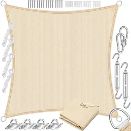 Kesser Sonnensegel 500 x 500 cm Creme HDPE Gewebe