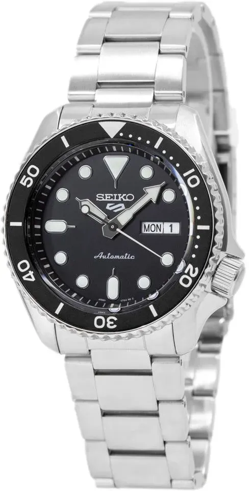 Seiko Men's SRPD55K1 5 Sports Black Dial Dial Watch