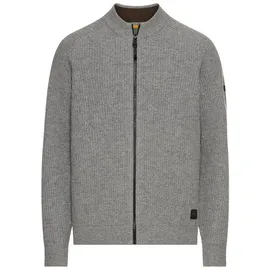 CAMEL ACTIVE Strickjacke aus reiner Lammwolle in Steingrau | Gr.: 3XL