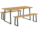Outsunny Sitzgruppe 3-tlg. Beige