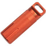 Oyolan Mini Pillenbox Pillendose Tablettenbox Pille Box Schlüsselanhänger Wasserdichte Mini-Kapsel Aufbewahrungsbox aus Aluminium Orange A One_Size