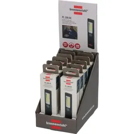 Brennenstuhl LED Akku Handleuchte PL 200 AC / Wiederaufladbare Taschenlampe mit COB LED und USB C Port (Arbeitsleuchte mit 200lm, bis zu 12h Leuchtdauer, inklusive USB C Ladekabel)