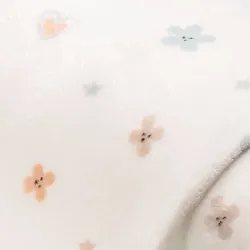 Wellness-Fleece "Blumen" weiß-color