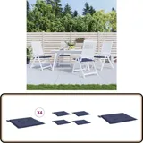 Palettenkissen 4 Stk. Marineblau 40x40x3 Cm Oxford-gewebe - Sitzkissen - Palettenkissen - Gartenkissen - Terrassekissen - Outdoorkissen