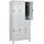 C+P Classic Plus Doppel-Garderobenschrank 195x90x50 cm grau