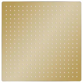 vidaXL Regenbrause Edelstahl 50x50 cm Quadrat Golden