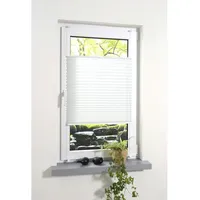 LIEDECO Klemmfix Plissee verspannt 90 x 130 cm weiß