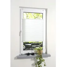 LIEDECO Klemmfix Plissee verspannt 90 x 130 cm weiß