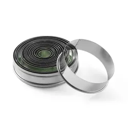 Hendi Ausstechformset mit glattem Rand Ø19-112mm