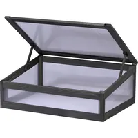 Dobar Frühbeetaufsatz Kubus 2.0 Serie 76 cm x 56 cm x 28 cm Anthrazit