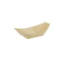 Papstar Fingerfood-Schalen Schiffchen 14 x 8,2 cm 50 St. Holz