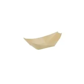 Papstar Fingerfood-Schalen Schiffchen 14 x 8,2 cm 50 St. Holz