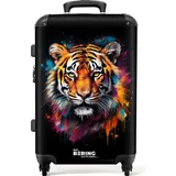 NoBoringSuitcases.com NoBoringSuitcases.com® Handgepäck Koffer Reisekoffer, Reisetasche mit Rollen, Koffer Groß, Hartschalenkoffer, Trolley Handgepäck, Koffer Mittelgroß, Suitcase, TSA Schloss, Koffer Klein, Graffiti-Druck