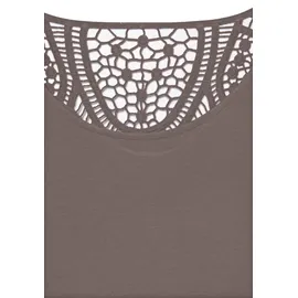 VIVANCE Kurzarmshirt taupe 32/34