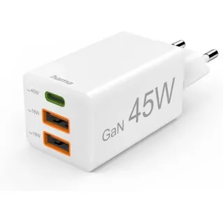 Hama 00201995 usb Ladegerät 45W 2x usb-a, 1x usb-c® usb pd Weiß Innenbereich usb Power Delivery (USB-PD)