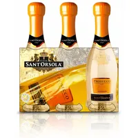 Sant'Orsola Prosecco D.O.C. Millesimato - trocken - Schaumwein Italien Wein 3 kleine Flaschen (3 x 0.2 l)