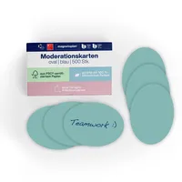 Magnetoplan Kommunikationskarte oval, 190 x 110 mm, 500 Stück, blau, oval 192 x 111 mm, 500 BL