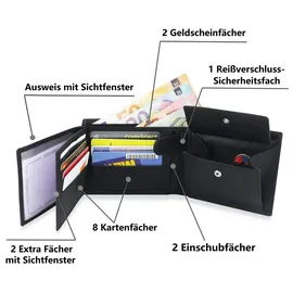 Fomax Herren Geldbörse schwarz
